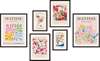 Galería de pared 6 cuadros Matisse – Flower Market
