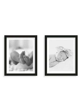 Set de 2 fotos enmarcadas en 20X25