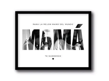 Mamá foto en marco 30x40
