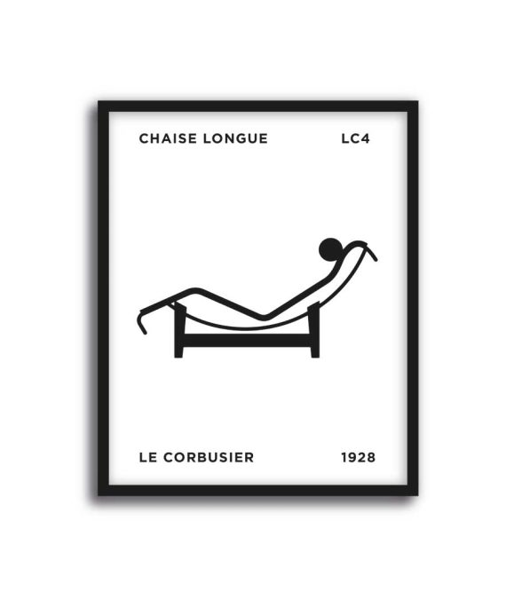 Diseño Clásico Chaise Longue - Le Corbusier