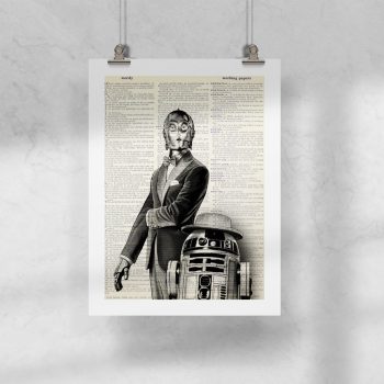 Lámina C3PO y R2D2