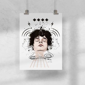 Lámina 30x40 Cerati Guitarra