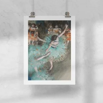 Lámina Degas Bailarina Verde