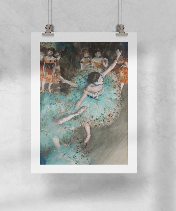 Lámina Degas Bailarina Verde