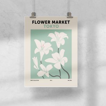 Lámina 30x40 Flower Market Tokyo