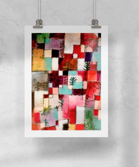 Lámina Klee Red Green and Violet Yellow