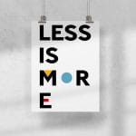 Lámina Less is More