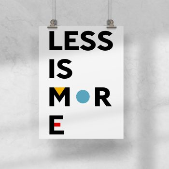 Lámina Less is More