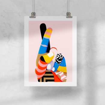 Lámina 30x40 Mano Pop