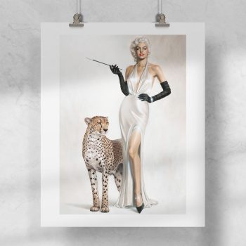 Lámina Marilyn Leopardo