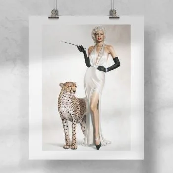 Lámina Marilyn Leopardo