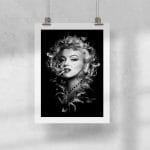 Lámina 30x40 Marilyn Mariposas