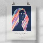 Lámina 40x50 Shining Woman