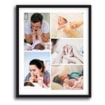 COLLAGE 5 FOTOS ENMARCADO 40X50CM VERTICAL