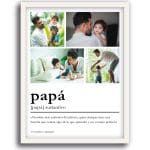 Collage Papá foto en marco 30x40