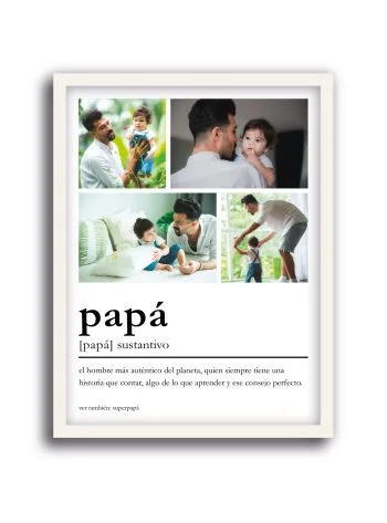 Collage Papá foto en marco 30x40