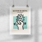 Lámina Haring - Crossed Fingers