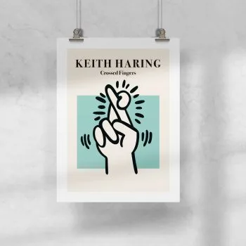 Lámina Haring - Crossed Fingers