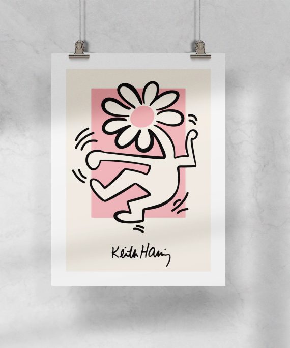 Lámina Haring - Flower