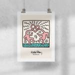 Lámina Haring - Two Lovers
