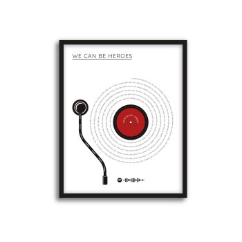 Vinilo Letra We Can Be Heroes - David Bowie