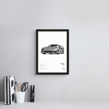 Cuadro 20x30cm - Ferrari F40