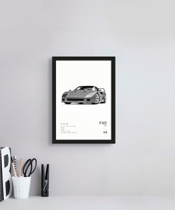 Cuadro 20x30cm - Ferrari F40