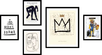 Conjunto de Cuadros Inspirados en Basquiat y Picasso