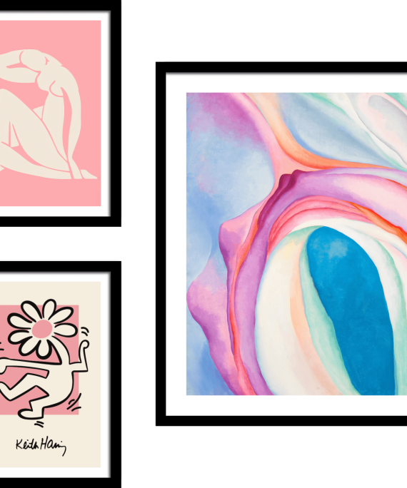 Conjunto de Cuadros Inspirados en Obras Maestras del Arte