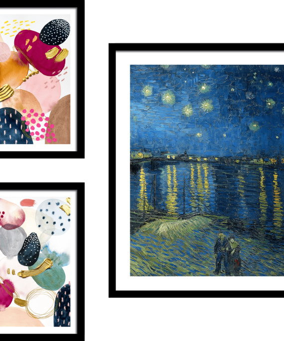 Conjunto de Cuadros Inspirados en Van Gogh