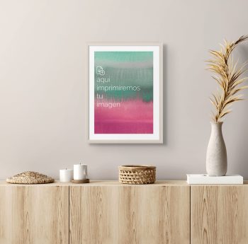 Cuadro Personalizado 30x40 cm con tu Imagen Favorita - Marco Blanco