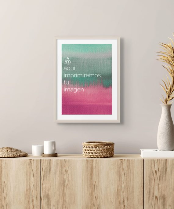 Cuadro Personalizado 30x40 cm con tu Imagen Favorita - Marco Blanco