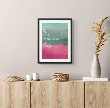 Cuadro Personalizado 30x40 cm con tu Imagen Favorita - Marco Negro