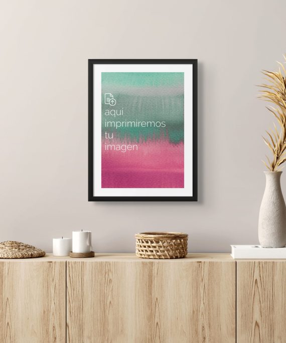 Cuadro Personalizado 30x40 cm con tu Imagen Favorita - Marco Negro