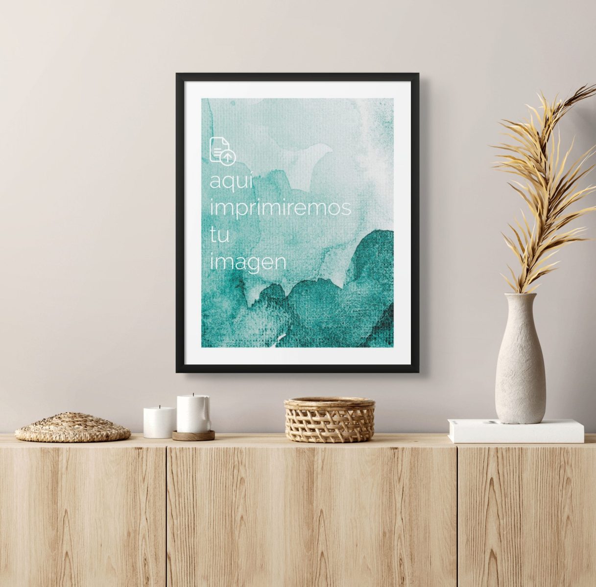 Cuadro Personalizado 40x50 cm con tu Imagen Favorita - Marco Negro