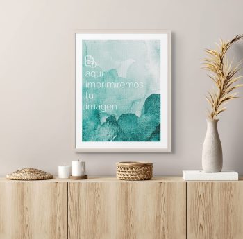 Cuadro Personalizado 40x50 cm con tu Imagen Favorita - Marco Blanco