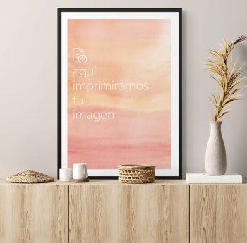 Cuadro Personalizado 50x70 cm con tu Imagen Favorita - Marco Negro