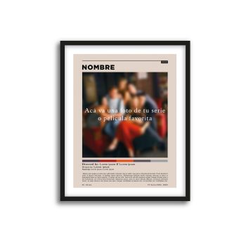 Póster de Película o Serie Personalizado: Destaca tu Favorito