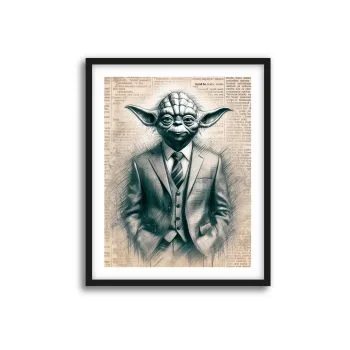 Yoda con Estilo: Maestro Jedi en Páginas de Sabiduría