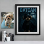 Retrato personalizado de mascota estilo Batman – BatPets