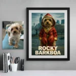 Retrato personalizado de mascota estilo Rocky – Rocky Pets