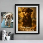 Retrato personalizado de mascota estilo Piratas del Caribe – Pirate Pets