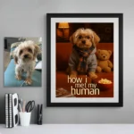 Retrato sitcom mascota personalizado – How I Met My Human
