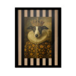Cuadro galgo noble floral Mascotas Nobles Divinas