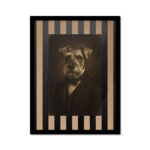 Cuadro schnauzer dandi colección El Bestiario Daguerrotipo 30x40 cm