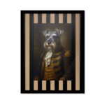 Cuadro schnauzer gala imperial Mascotas Nobles Divinas