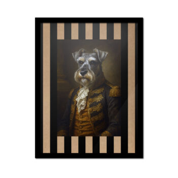 Cuadro schnauzer gala imperial Mascotas Nobles Divinas