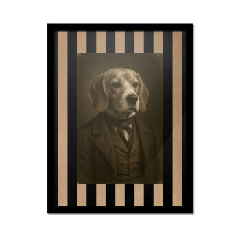 Beagle Aristócrata – Colección El Bestiario Daguerrotipo