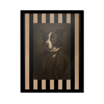 Border Collie Ilustrado – Colección El Bestiario Daguerrotipo