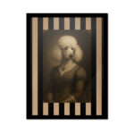 Retrato de perro hembra personalizado con estilo victoriano y acabado fotográfico antiguo
